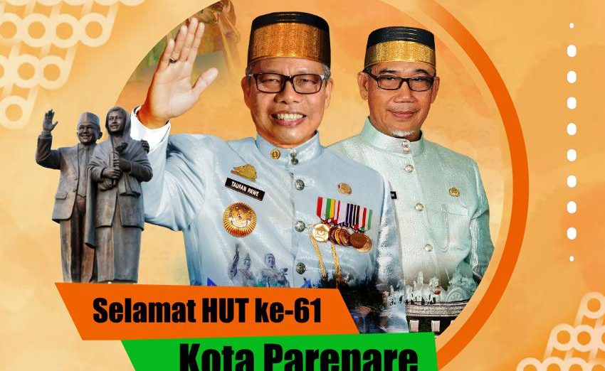 Gubernur Sulsel akan Hadiri Puncak Hari Jadi Parepare ke-61, Usung Tema Bersinergi Pulihkan Ekonomi